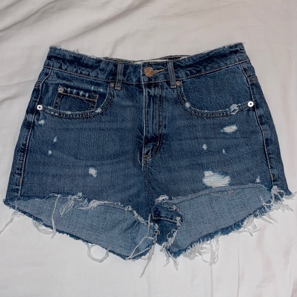 Denim shorts
